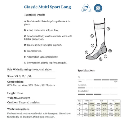 Norsewear - Classic Multi Sport Long socks