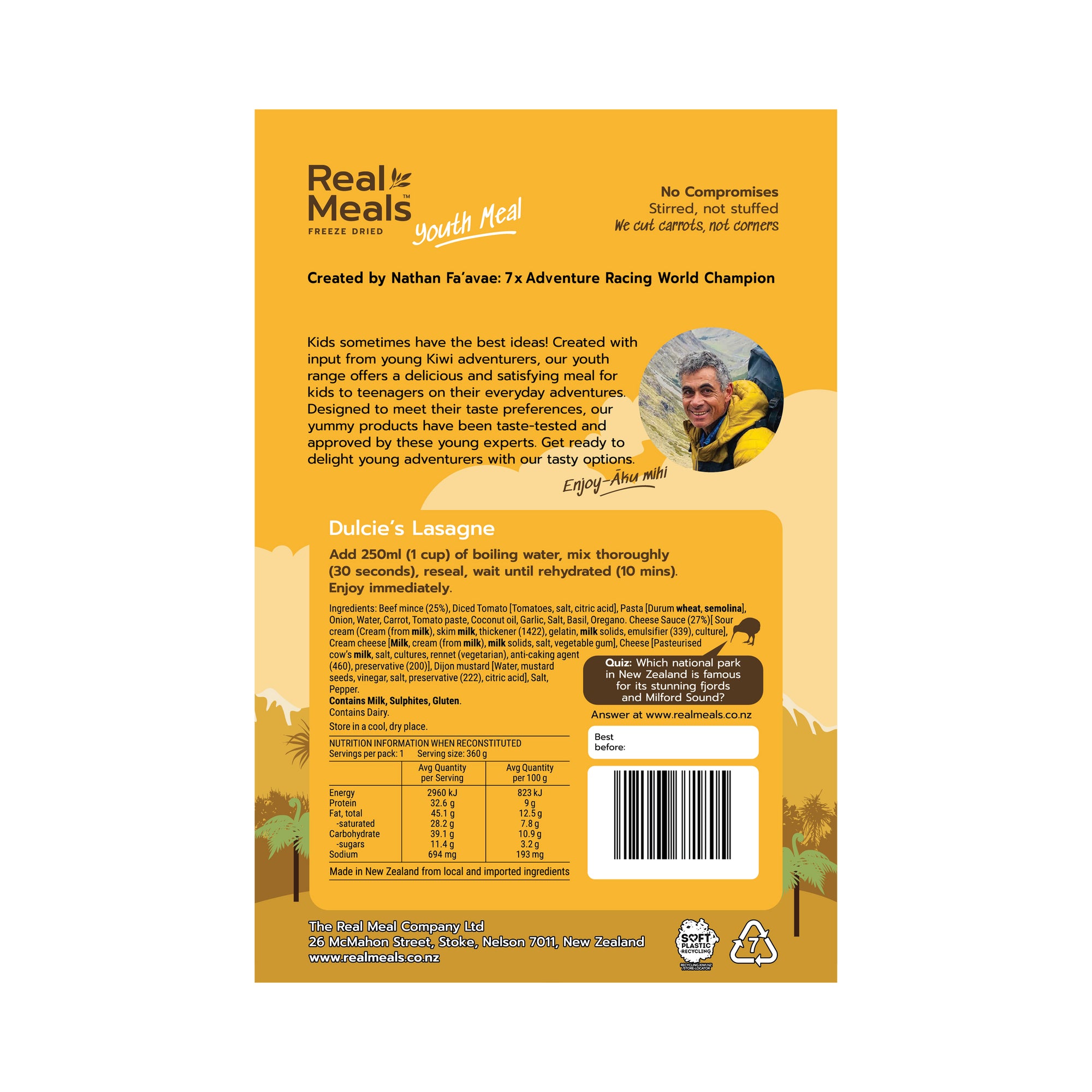 Real Meals - Dulcie's Lasagne