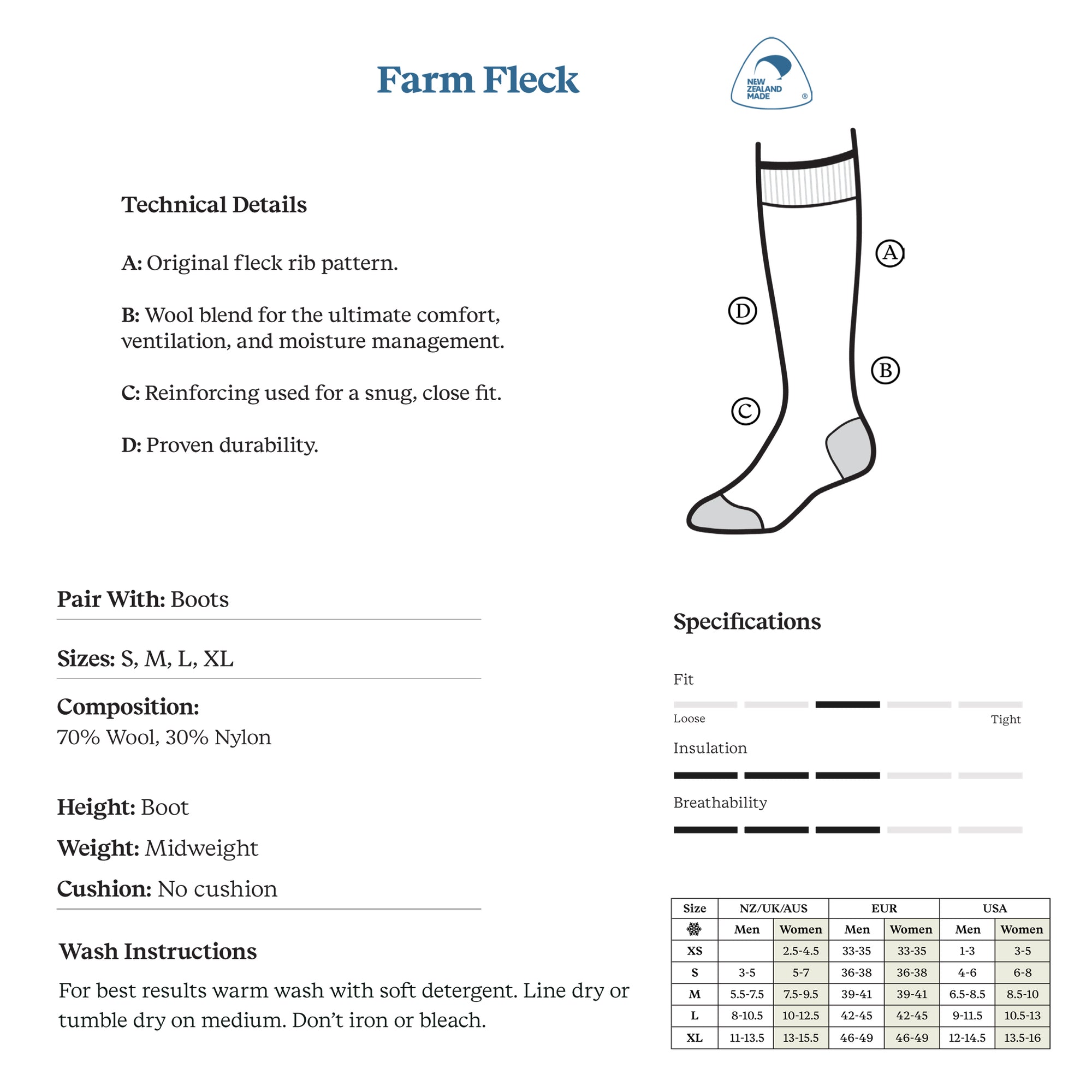 Norsewear - Farm Fleck socks (3 Pack)