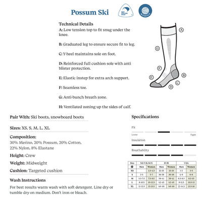 Norsewear - Possum Ski socks