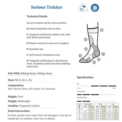 Norsewear - Serious Trekker Crew socks