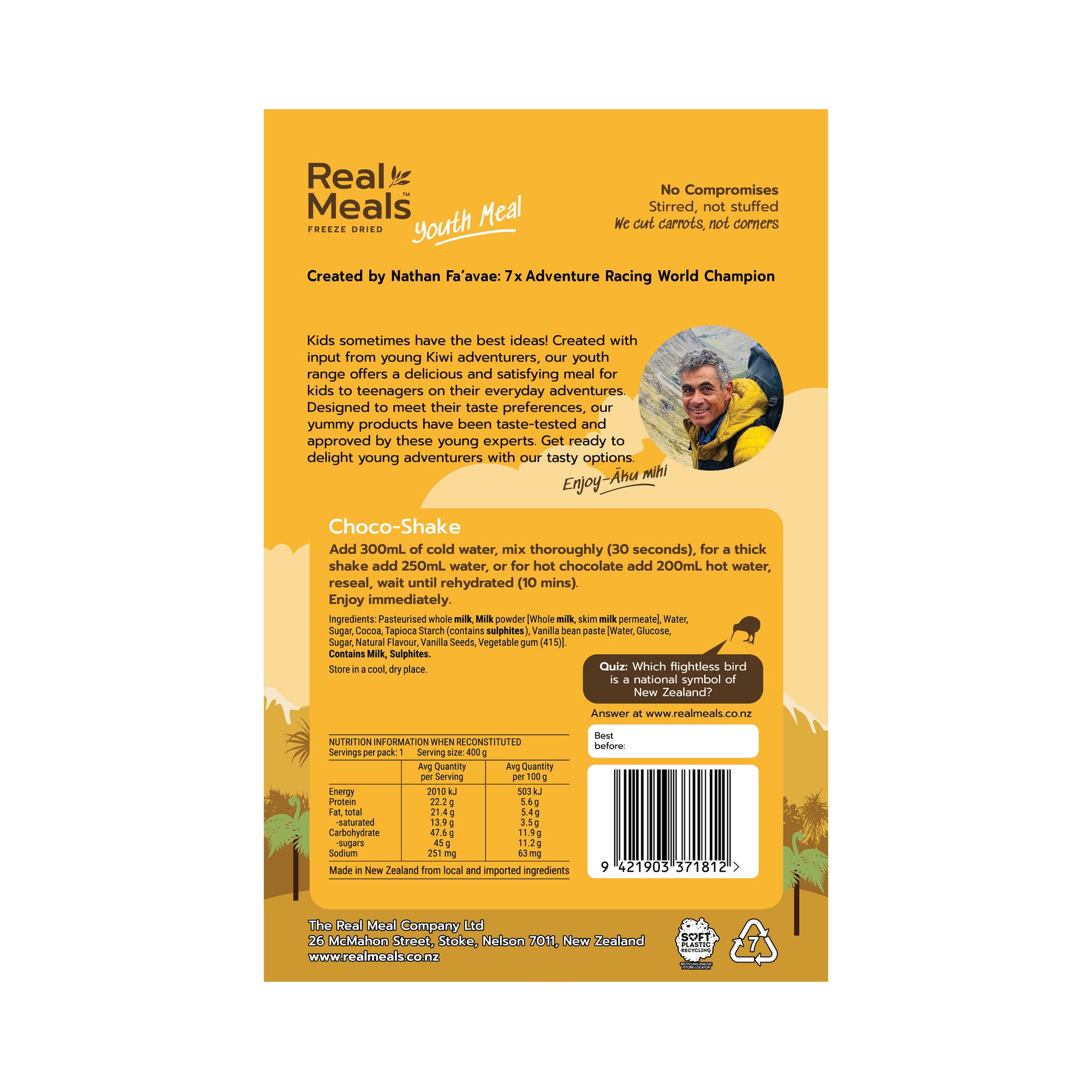 Real Meals - Choc Shake