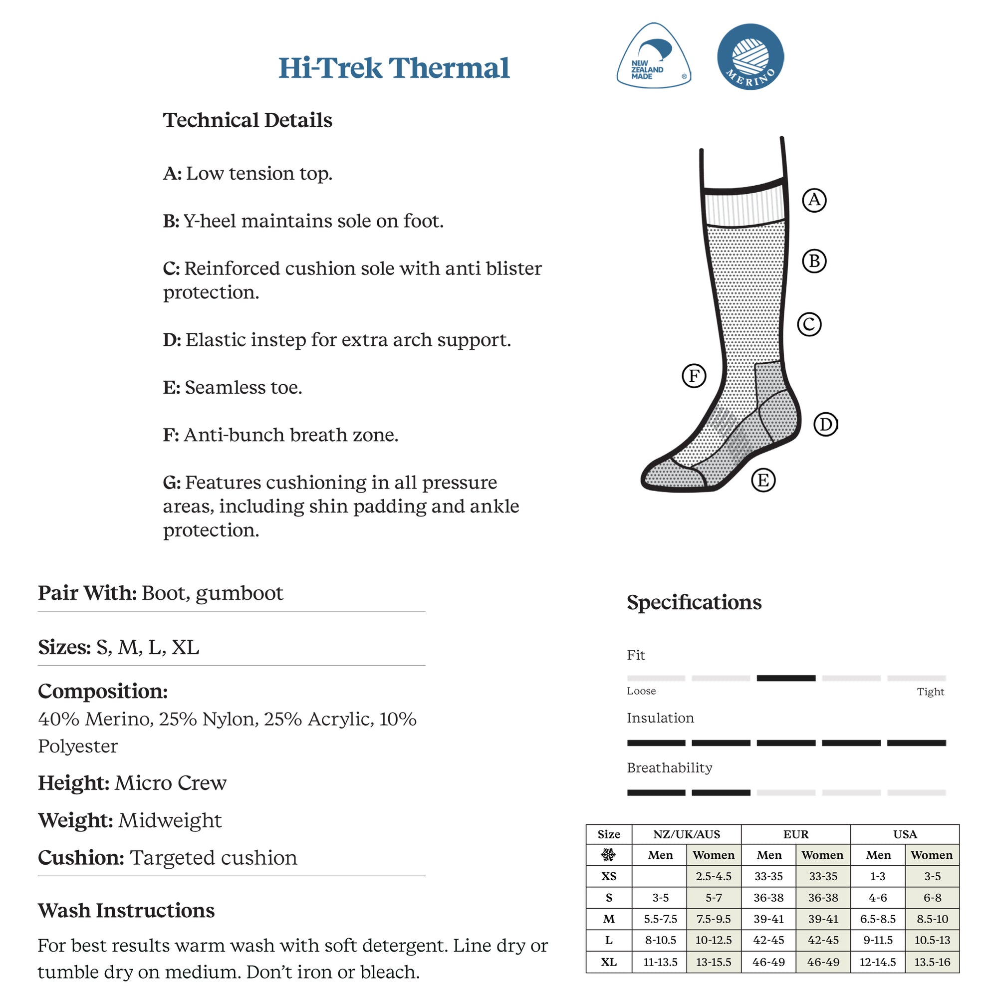 Norsewear - Hi-Trek Thermal socks