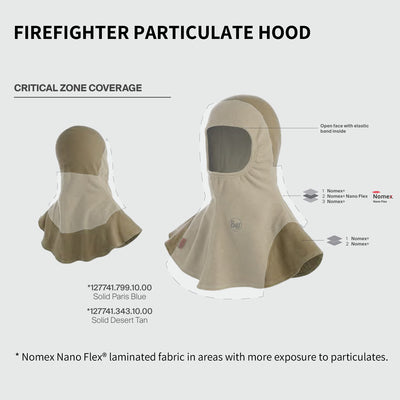 BUFF&reg; - Firefighter Particulate Hood - Paris Blue