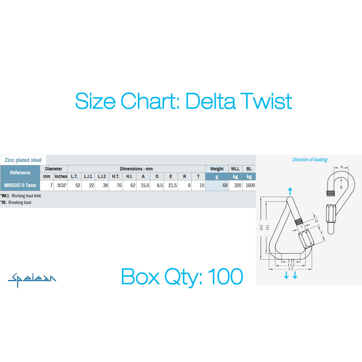 MAILLON RAPIDE - Plated Steel Delta Twist