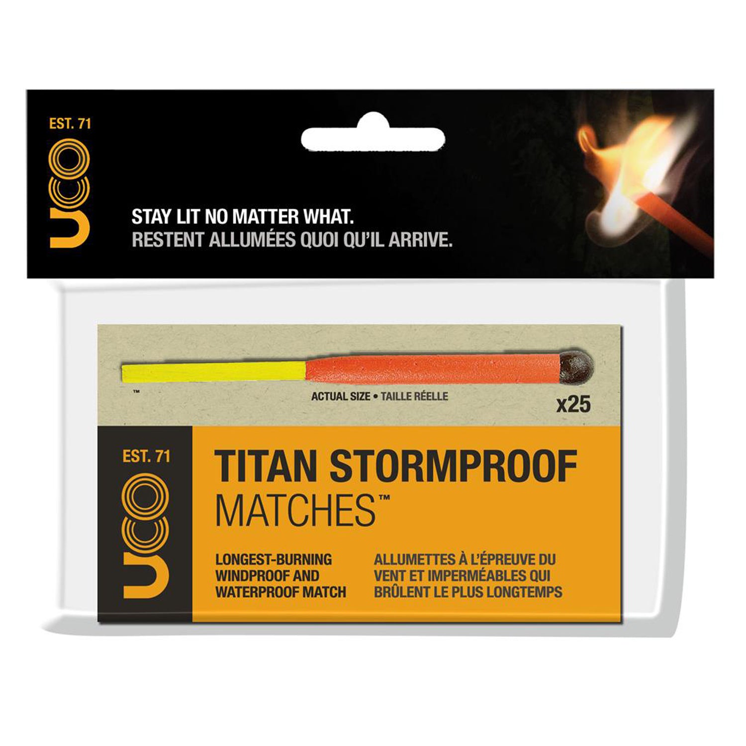 UCO Titan Stormproof Matches bulk 25 matches