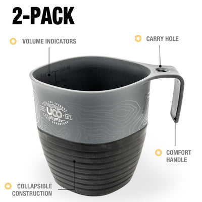 UCO - Collapsible Camp Cup 2/Pk