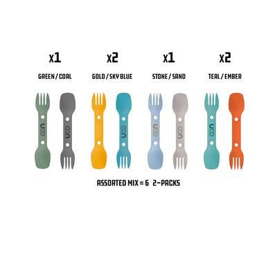 UCO - Utility Spork 2Pk w/cord POP