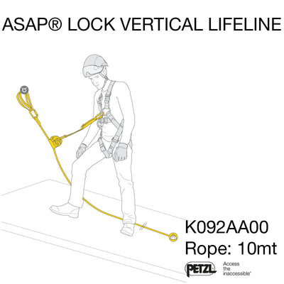 PETZL - ASAP LOCK VERTICAL LIFELINE Kit