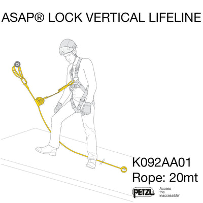 PETZL - ASAP LOCK VERTICAL LIFELINE Kit