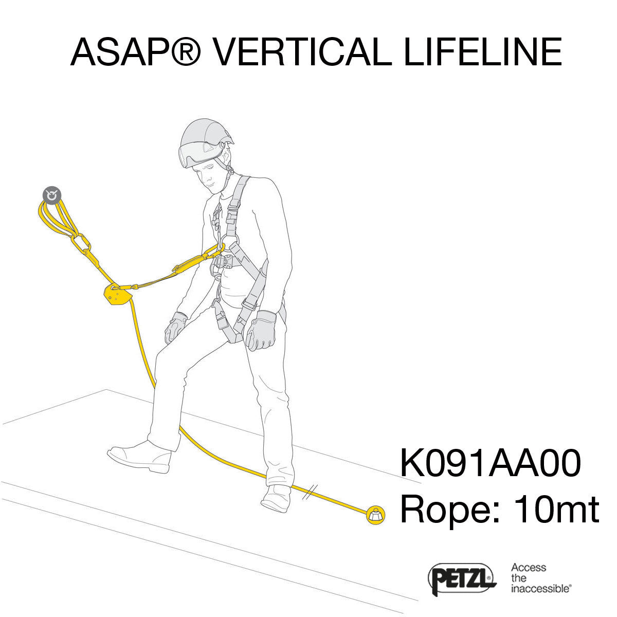 PETZL - Kit ASAP VERTICAL LIFELINE